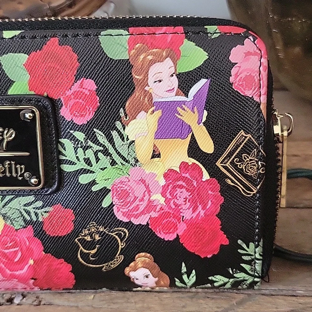 Disney × Loungefly Belle Beauty and The Beast Full Zipper Wallet